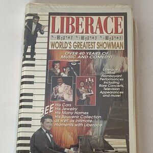 Liberace World's Greatest Showman 1992 VHS Movie Tape Clamshell Case Brand New